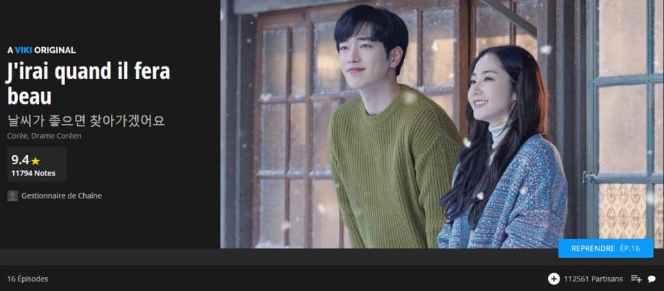 I'll go to you when the weather is nice : une série Viki original