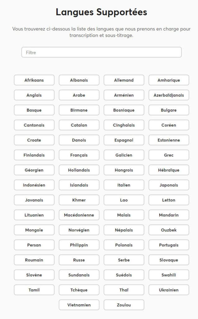 Happy Scribe : langues supportées pour la transcription et le sous-titrage