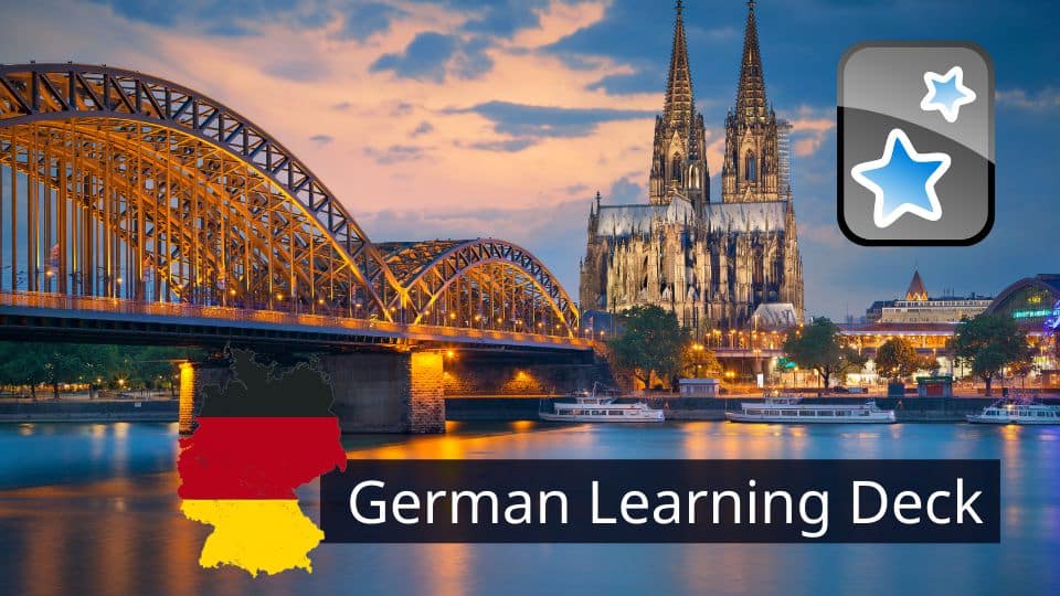 Meilleurs paquets de cartes Anki pour l'Allemand : German Learning Deck