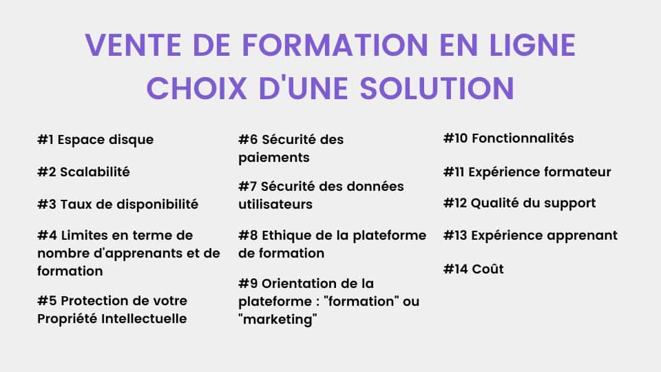 choix plateforme de formation en ligne criteres