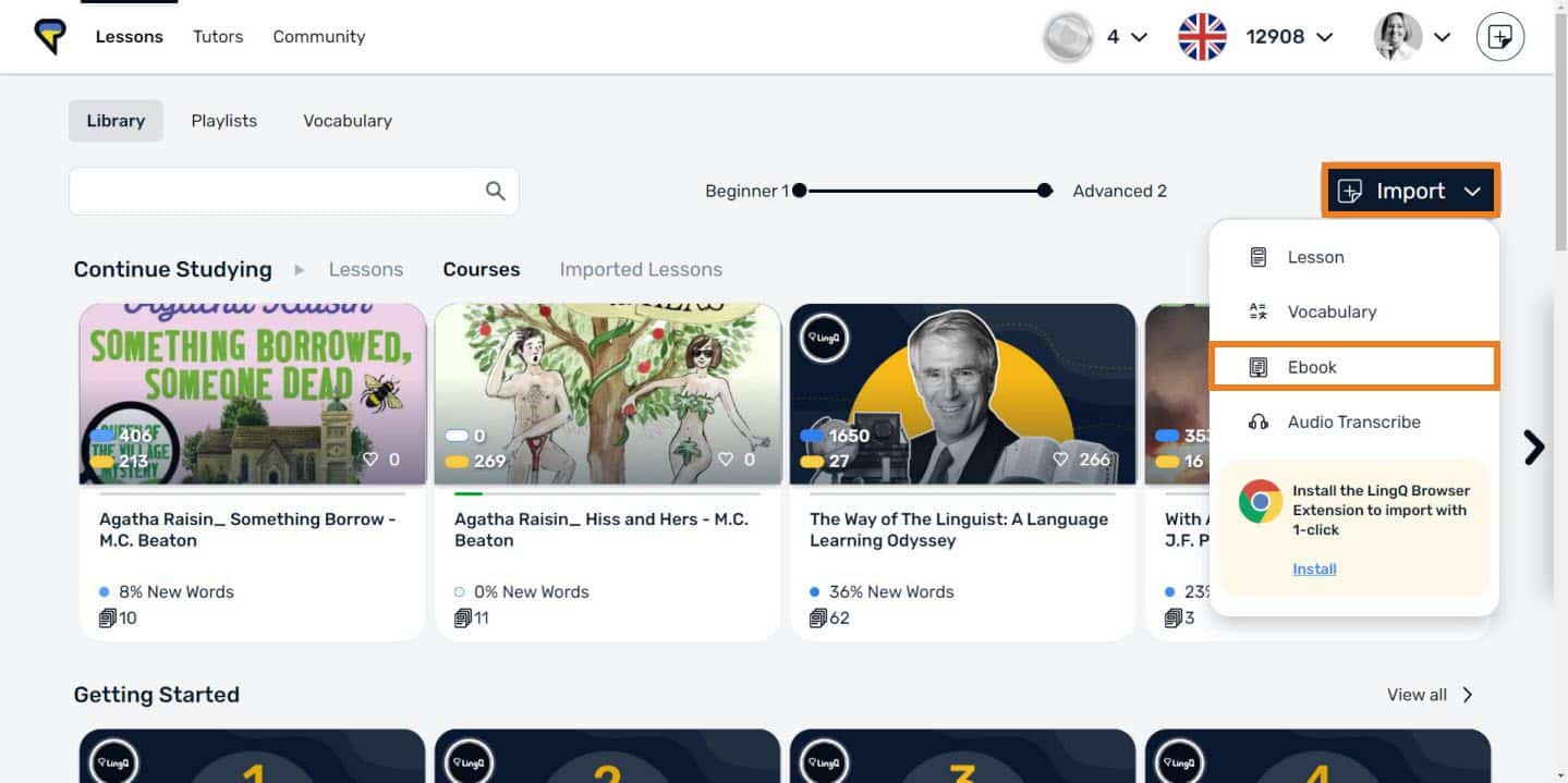 lingq import ebook 1
